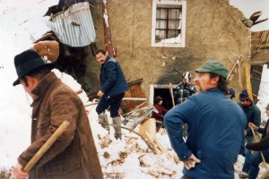 photo avalanche 1981 Saint Etienne de Cuines