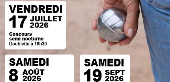 Concours de pétanque