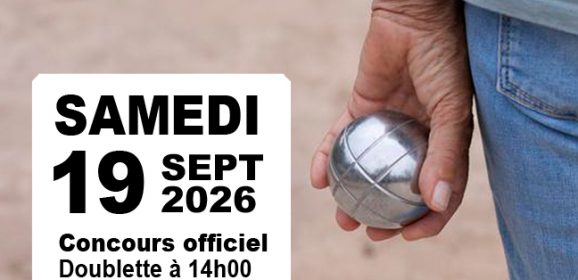 Concours de pétanque
