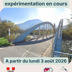 Fermeture  la circulation motorisée du pont bleu